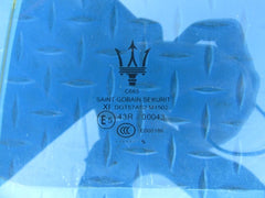 Maserati Quattroporte left rear door window glass #8044