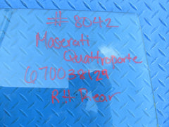 Maserati Quattroporte right rear door window glass #8042