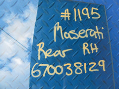 Maserati Quattroporte right rear door window glass #1195
