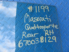 Maserati Quattroporte right rear door window glass #1199