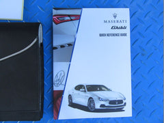 Maserati Ghibli owners manuals handbooks with pouch #8030