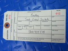 Bentley Continental Flying Spur right rear seat control switch #0612