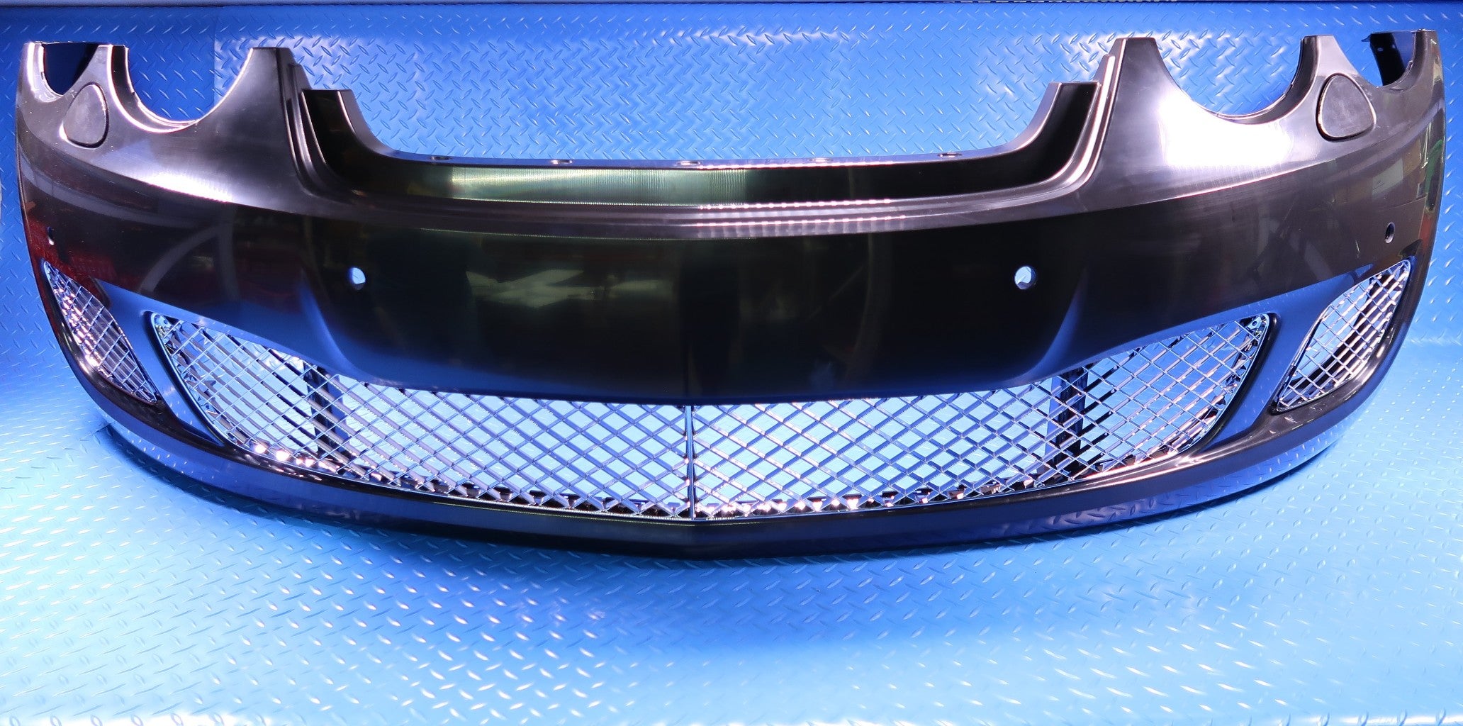 Bentley Continental Flying Spur front bumper cover + 3 chrome grill #9230