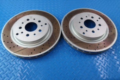 Maserati GranTurismo Gran Turismo Gt rear brake disc rotors TopEuro #12083