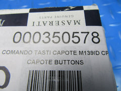Maserati GranCabrio MC convertible top open close switches #0553