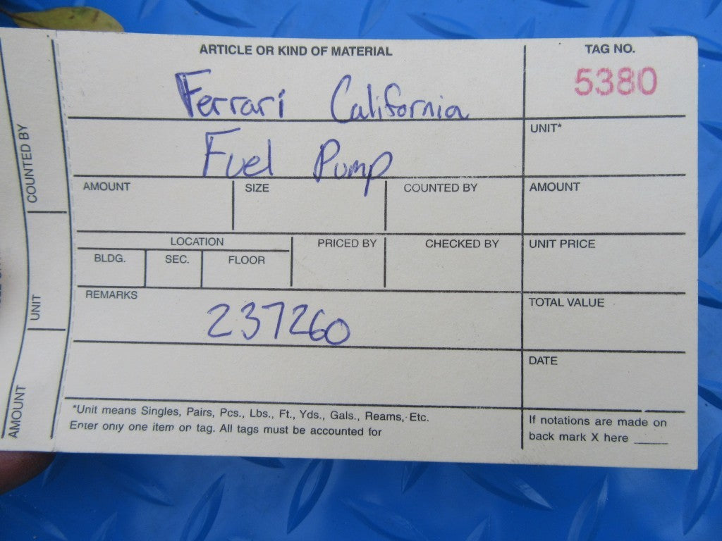 Ferrari California fuel pump #5380