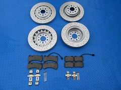 Maserati Ghibli Sq4 Quattroporte Awd front rear rotors brake pads set #50002 2014-2016