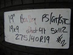 19" Bentley Flying Spur GT GTC chrome rim tire wheel #2