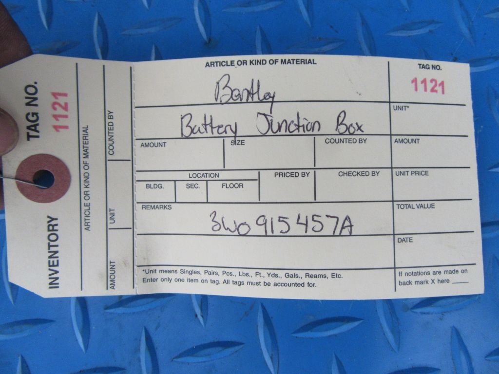 Bentley Continental Flying Spur GT GTC battery junction box #1121