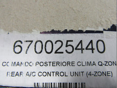 Maserati Quattroporte rear AC heater temperature control panel #6840