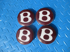 Bentley Continental Gt Gtc Flying Spur center caps cap burgundy #4164