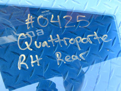 Maserati Quattroporte right rear door glass window tinted #0425
