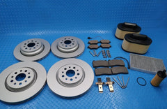 Maserati Ghibli brake pads rotors filter service kit #9293