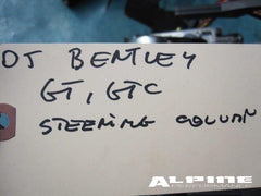 Bentley Continental GT Steering column assembly parts
