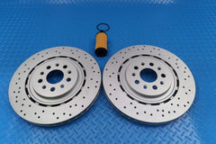 Maserati Ghibli Quattroporte front brake rotors service kit #9287 FREE FILTER