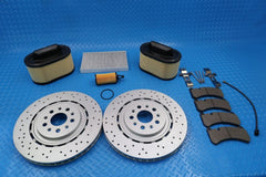 Maserati Ghibli Quattroporte front brake pads rotors filters service kit #9280