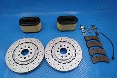 Maserati Ghibli Quattroporte front brake pads rotors filter service kit #9282