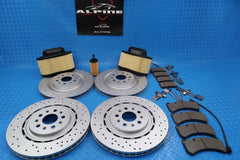 Maserati Ghibli Quattroporte brake pads rotors filters service kit #9314
