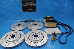 Maserati Ghibli Quattroporte brake rotors filters belt service kit #9317 17-24