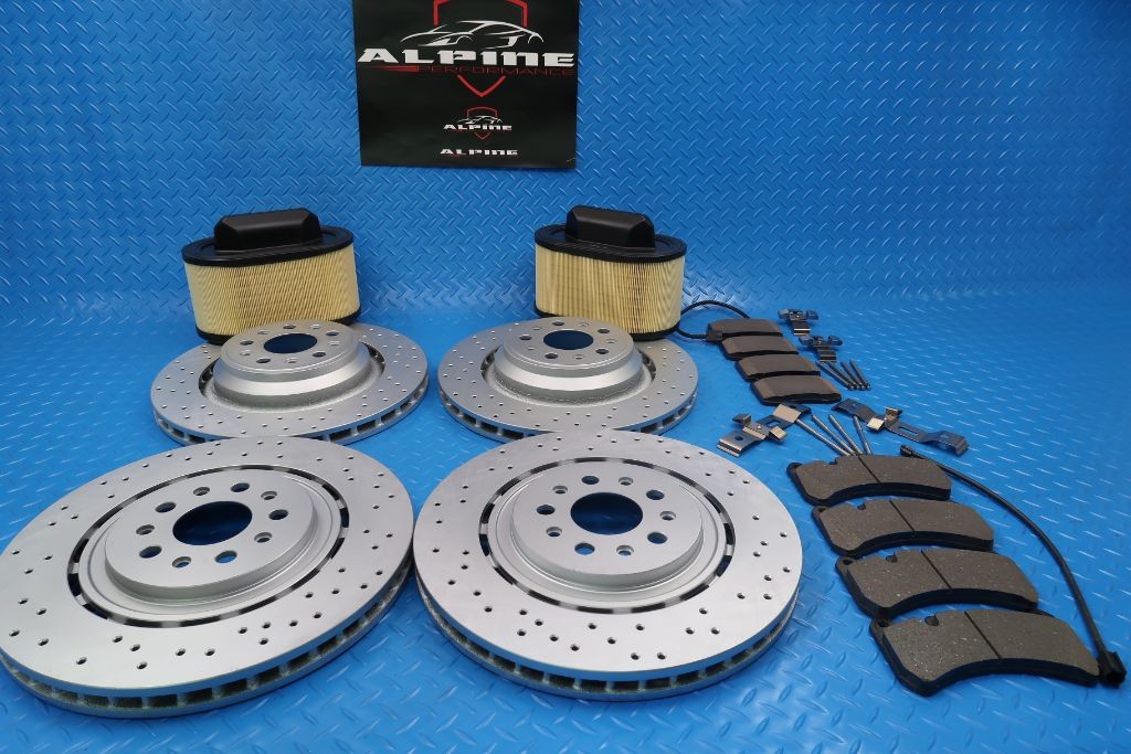 Maserati Ghibli Quattroporte brake pads rotors filters service kit #9274 14-16