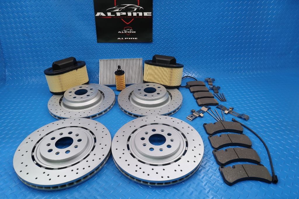 Maserati Ghibli Quattroporte brake pads rotors filters service kit #9271 14-16