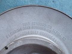 Rolls Royce Phantom Pax system hub center cap black trim oem #1680