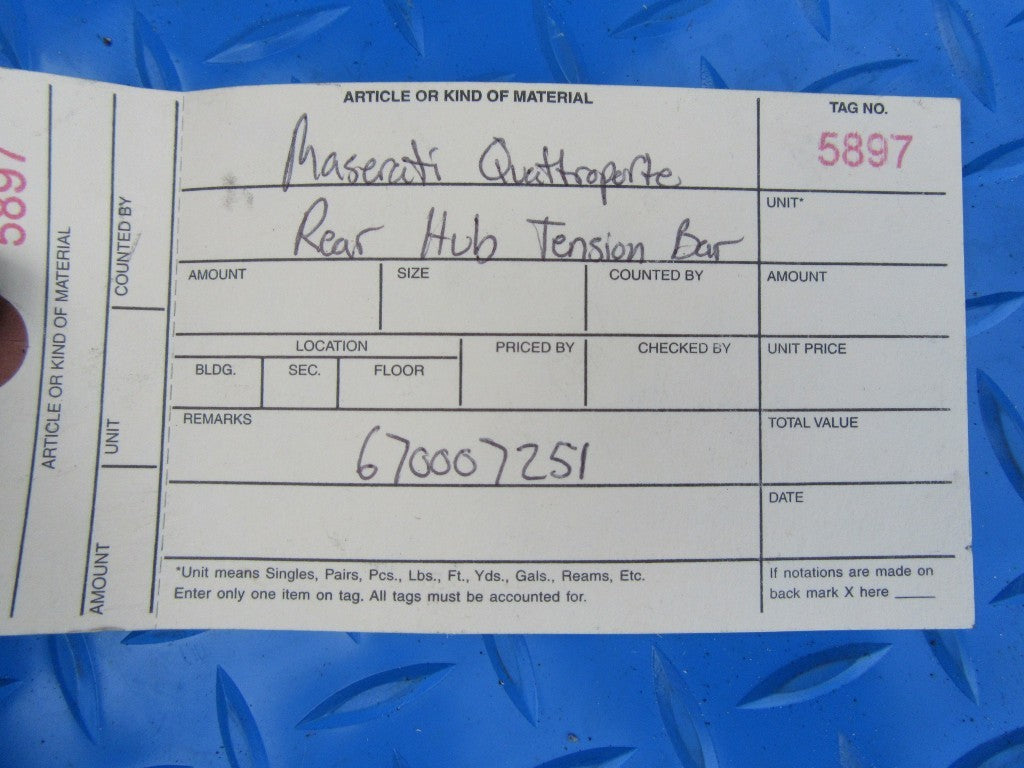 Maserati Quattroporte rear hub tension bar #5897
