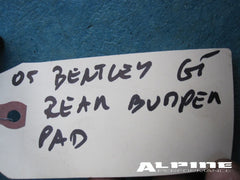 Bentley Continental GT GTC rear bumper pad