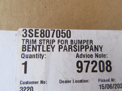 Bentley Continental Flying Spur right rear bumper chrome trim NEW OEM #0330