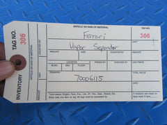 Ferrari FF GTC4Lusso vapour vapor separator #0306