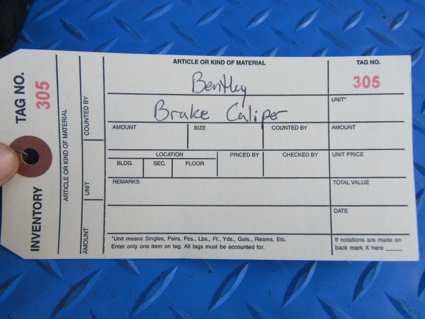 Bentley Bentayga left front brake caliper #0305