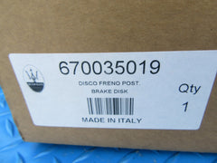 Genuine Maserati Ghibli Sq4 Quattroporte Awd rear rotors set of 2 #5833