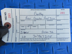 Bentley Continental GTC left interior quarter trim panel #0293