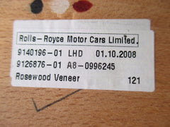 Rolls Royce Phantom Coupe Drophead right door panel wood trim