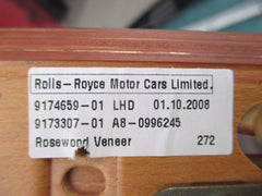 Rolls Royce Phantom Coupe left roof frame c pillar panel wood trim