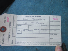 Rolls Royce Phantom Rr1 left front door top joint gasket #3056