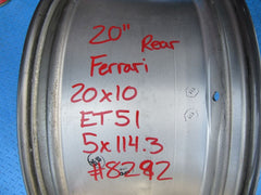 20" Ferrari Portofino F164 rear wheel rim #8292
