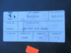 Ferrari 360 430 front right wheelhouse cover plate #4314