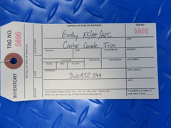 Bentley Flying Spur GT GTC center console wood trim #5866