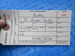 Bentley Continental GT GTC front bumper left grille #0248