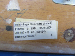Rolls Royce Phantom Coupe Drophead dashboard radio wood trim #5936