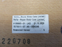 Rolls Royce Phantom Coupe Drophead glove compartment wood trim #5935