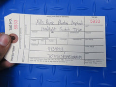 Rolls Royce Phantom Coupe Drophead headlight switch wood trim #5933