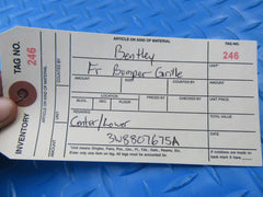 Bentley Continental GT GTC front bumper center lower grille #0246