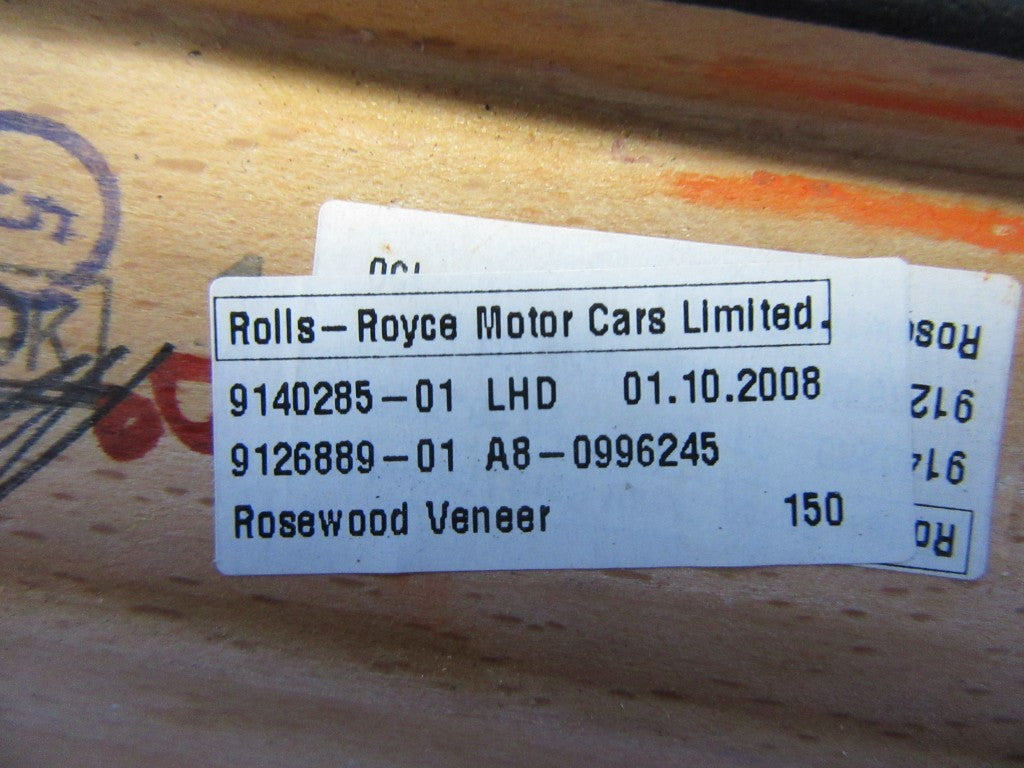 Rolls Royce Phantom Drophead left rear door wood trim #5927
