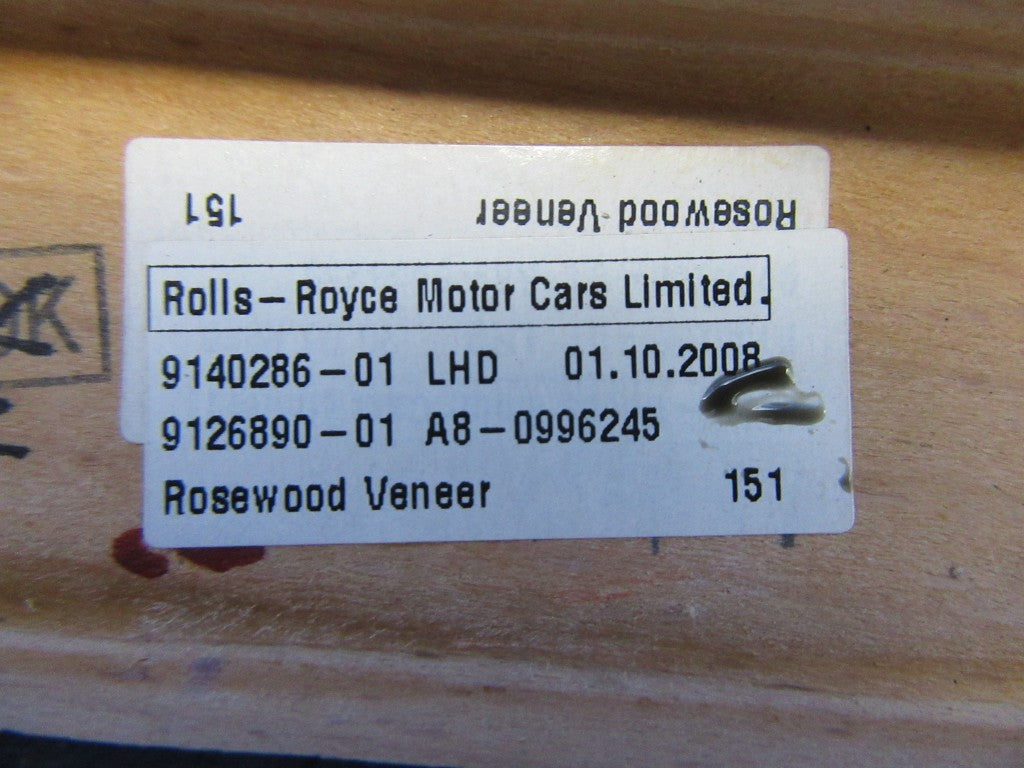 Rolls Royce Phantom Drophead right rear door wood trim #5926