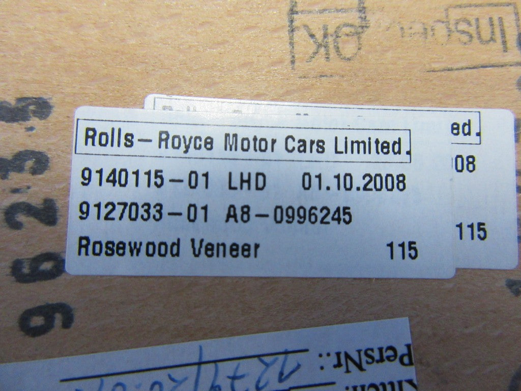 Rolls Royce Phantom Drophead center console rear center trim #5920