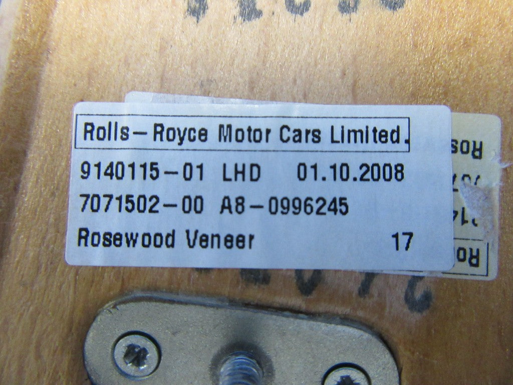 Rolls Royce Phantom Drophead center console rear lower trim #5921