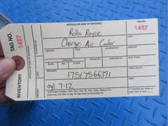 Rolls Royce Phantom Ghost Wraith Dawn Cullinan throttle body charge air cooler #1457