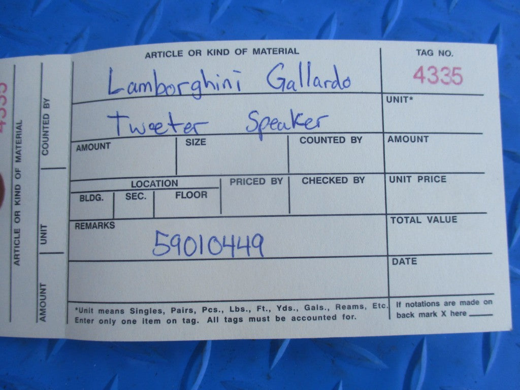 Lamborghini Gallardo tweeter speaker #4335